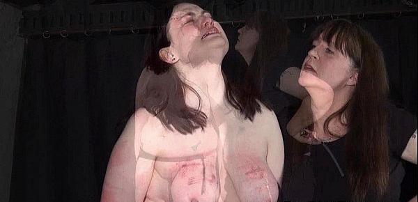  Alyss extreme lesbian bdsm and whipping to tears of private bbw slave girl